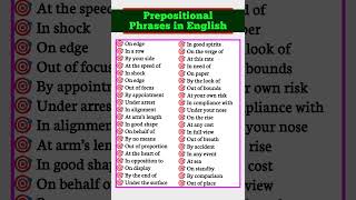 Prepositional Phrases Part 6 learnenglish spokenenglish [upl. by Sorvats797]