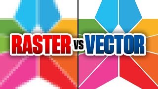 Raster Bitmap vs Vector Graphics [upl. by Ahsak]