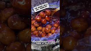 The Easiest Crockpot BBQ Meatballs Ever [upl. by Jocko]