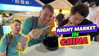 STREET FOOD IN CHINA  NIGHT MARKET [upl. by Attennyl]