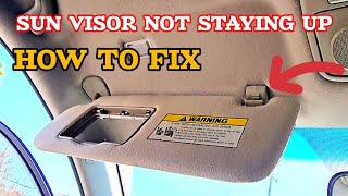 How To Keep Sun Visor From Falling Down DIY FIX [upl. by Damian]