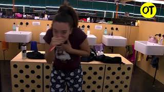 OT 2019  Noelia se asusta al ver a un cámara otdirecto30oct [upl. by Ayekan]