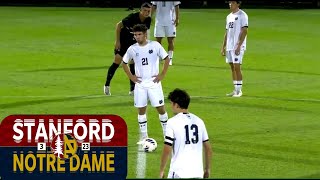 Stanford vs Notre Dame College Soccer Highlights [upl. by Ifill]