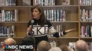 9yearold asks Nikki Haley if she would pardon former President Trump ‘I would’ [upl. by Siravat80]