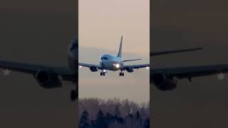 B737200 Landing Approach With ATC Communications [upl. by Asssilem]