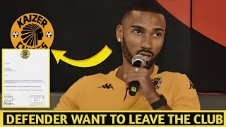 ⛔NO ONE EXPECTED THIS🧐 KAIZER CHIEFS DEFENDER INACIAL MIGUEL WANTS TO LEAVE THE CLUBTHE SECRET [upl. by Aizti946]