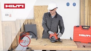 HOW TO use your Hilti SC 55W Circular Saw with the Guide Rail [upl. by Hijoung]