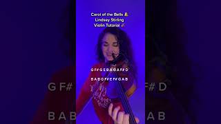 Carol of the Bells Lindsey StirlingViolinTutorial by Susan Holloway violincover violintutorial [upl. by Ariaz]