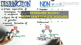 Nondisjunction of Chromosomes  Down klinefelters And Turner syndrome  Class 12 Biology [upl. by Inahteb]