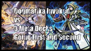 Dogmatika Invoked vs 3 Meta Decks March 2021 YGO PRO [upl. by Rojam]