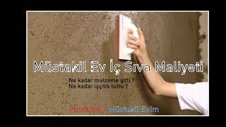 200 m2 Ev Sıva iç Maliyeti [upl. by Shieh]