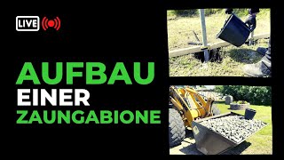 Wir bauen einen Gabionenzaun auf  Gabionen Tutorial [upl. by Yebloc]