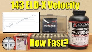 Using the 10 Round Load Development Ladder test Velocity chart for Hornady 143 ELDX and H4831SC [upl. by Benjie]