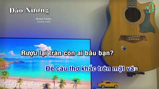 Karaoke guitar ĐÀO NƯƠNG  Hoàng Vương Beat Solo Muoi Music  Hạ Sang [upl. by Drabeck]