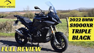 2022 BMW S1000XR Triple Black Full Review  Definitively Cool [upl. by Acireit401]