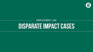 Disparate Impact Cases [upl. by Axe962]