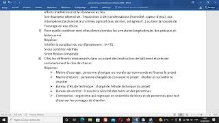 concours génie civil ministère intérieur2023 part2تصحيح مباراة تقني متخصص هندسة مدنية وزارة الداخلية [upl. by Bobbi]