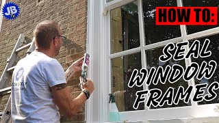 How To Seal Window Frames using Geocel Window Sealant [upl. by Wolliw]