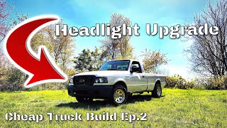 Nilight Headlight Assembly And LED Bulb Install Ford Ranger [upl. by Zucker]