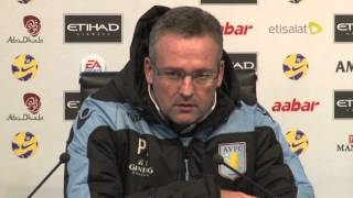 Man City 50 Aston Villa Never a handball says Lambert [upl. by Aseral]