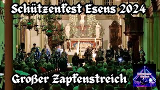 Schützenfest Esens 2024  Großer Zapfenstreich in der St Magnus Kirche [upl. by Roderica]