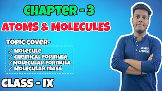 Exploring Class 9 Chemistry Chapter 3  Atoms and Molecules 🧪 [upl. by Westberg]