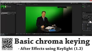 Basic Green Screen tutorial in After Effects using Keylight 12 chroma keying [upl. by Fritze]