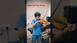 Mary Did You Know  Violin solo by Derrick  violin instrumentalmusic christmas [upl. by Pubilis]