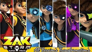 Zak Storm  All Version FULL Transformations [upl. by Zimmer]