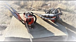 I love twins 2 stroke twin cylinder chainsaw Solo 610 amp Echo 610 evl [upl. by Dun]