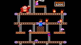 Arcade Game Donkey Kong 1981 Nintendo [upl. by Ender]