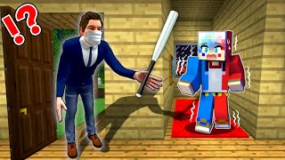 【夜中にくる訪問者…】危険な侵入者が家に入ってくるマインクラフト⁉️😱【マイクラ Minecraft】ぽっぴんず [upl. by Ahsieker987]