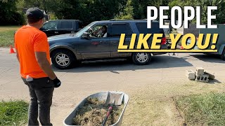 Neighbor PULLS UP on me YELLING while helping out a family IN NEED [upl. by Aja384]