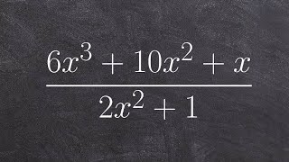 Dividing two polynomials using synthetic division [upl. by Ynogoham464]