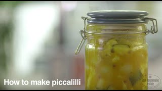 Best Ever Homemade Piccalilli Recipe  Good Housekeeping UK [upl. by Aelam]