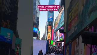 Diwali Countdown at Times Square NY usa diwaliattimessquare indianfestivalcelebration shorts [upl. by Rhett]