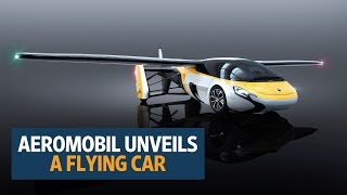 AeroMobils flying car unveiled at Paris Air Show [upl. by Malka]