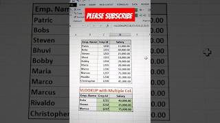 vlookup in excel  vlookup with multiple columns  excel tutoring [upl. by Jehiel]