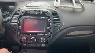 Remove radio Renault Captur  Demontare radio Renault Captur [upl. by Orman]