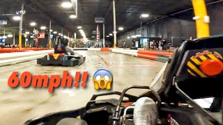 GoKarting at 60 mph 😱 Autobahn Indoor Speedway  Jacksonville FL [upl. by Willman337]