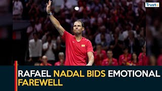 22Time Grand Slam Winner Rafael Nadal Bids Emotional Farewell  Sports Update [upl. by Nessim]