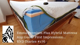 Emma Premium Plus Hybrid Mattress Any Good First Impressions RND Diaries 176 [upl. by Chimene]