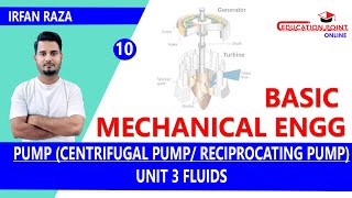 Pump  Centrifugal Pump  Reciprocating Pump  Basic Mechanical Engineering RGPV BTech 1st Year [upl. by Euqinotna]