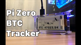 Raspberry Pi Zero BTC Tracker with 213quot eink screen Dr Mod [upl. by Pattani]