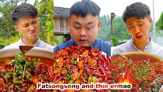 cooking  pork belly  mukbangs  food mukbang  seafood  fatsongsong and thinermao  mukbang [upl. by Eanal]