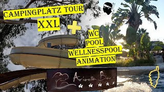 Arinella Bianca  Campingplatz Tour XXL  Wellnesspool  Animation 4K FreuZeitPark  082022 [upl. by Ahsatsana305]