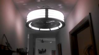 Fanimation Beckwith Ceiling Fan temporary installation in my hallway transformer control [upl. by Stine]