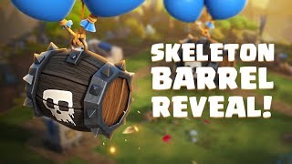 Clash Royale SKELETON BARREL New Card [upl. by Prestige]