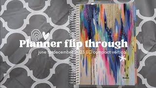 6 Month Planner Flip Through  June to December 2023  Erin Condren [upl. by Sievert]