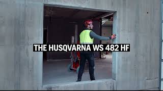 Husqvarna WS 482 HF wallsaw in action [upl. by Etnoled]